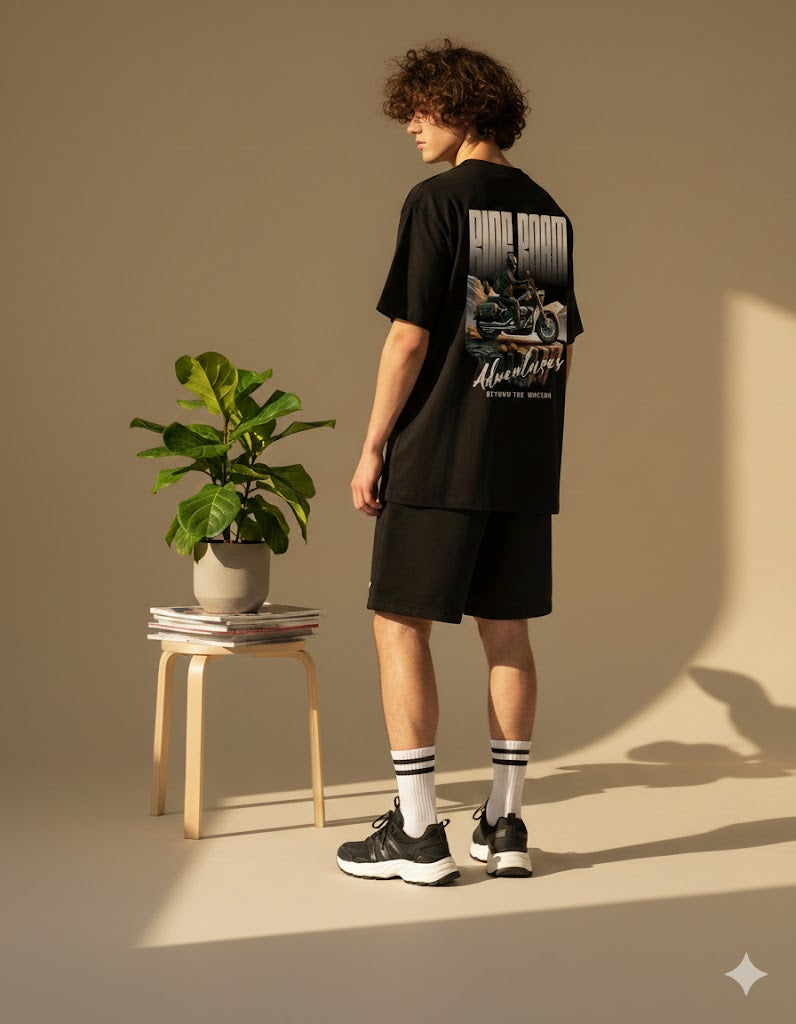Adventure design Unisex Terry Oversized Tee