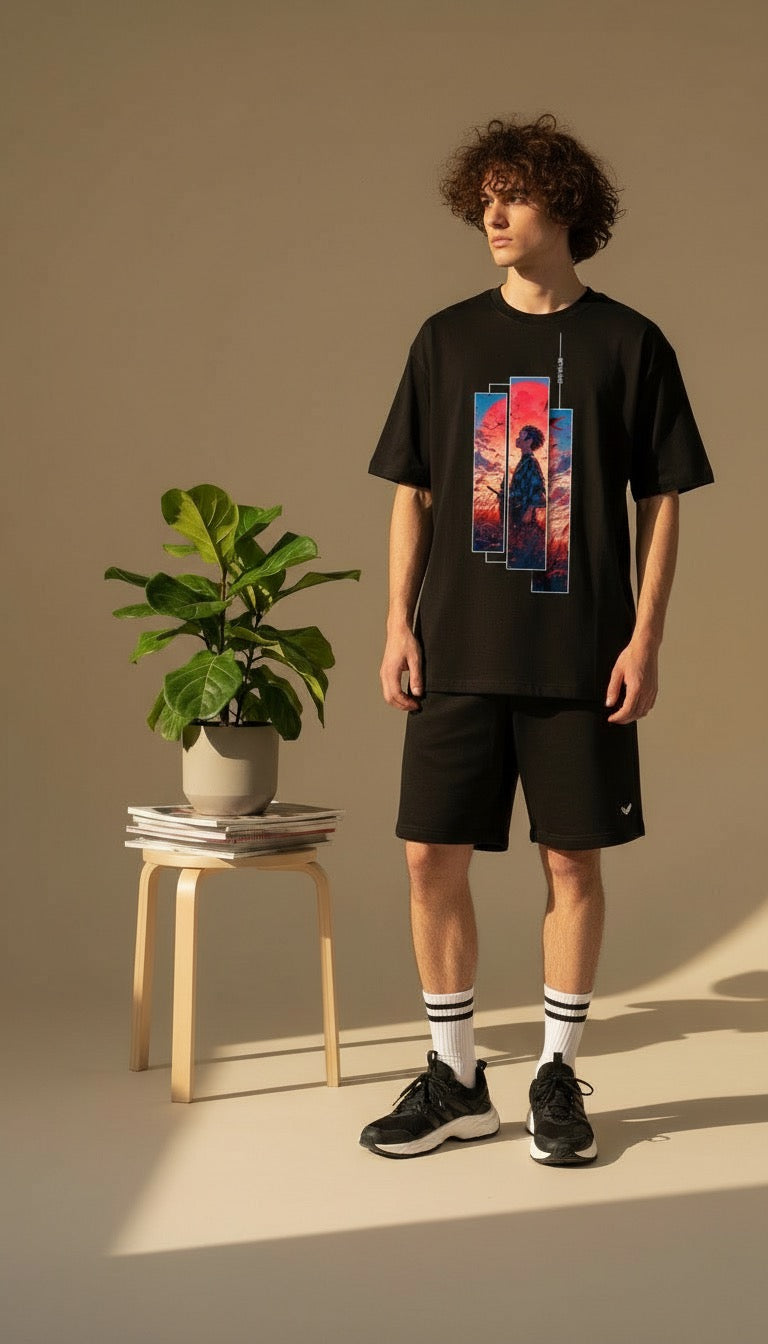 Anime Unisex Terry Oversized Tee